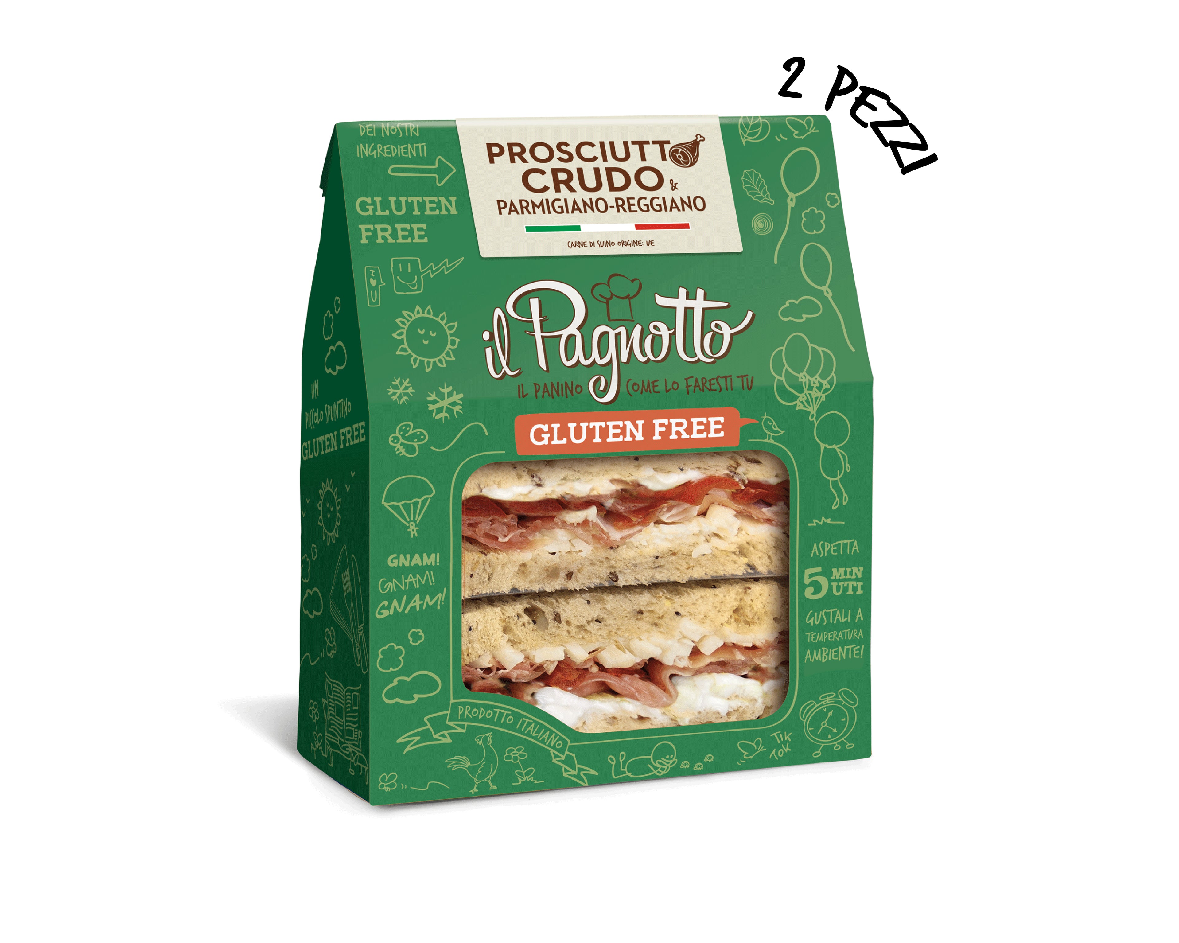 Pagnotto Prosciutto Crudo e Parmigiano Reggiano - Gluten Free