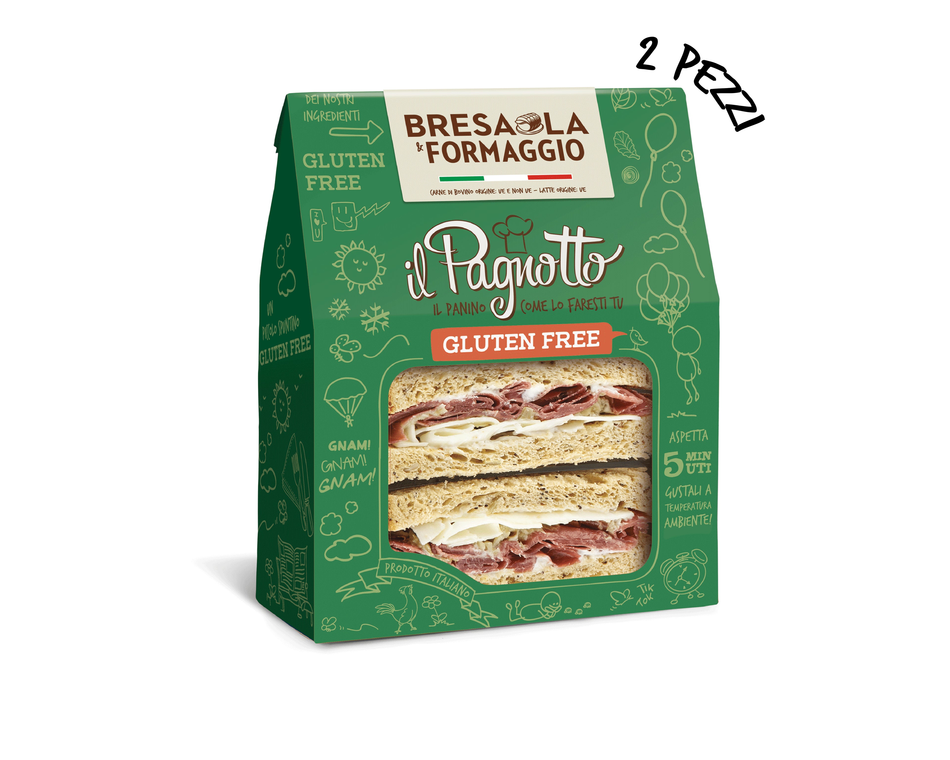 Pagnotto Bresaola e Formaggio - Gluten Free